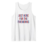 Just here for the fireworks 4th Of July Couple Camiseta sin Mangas