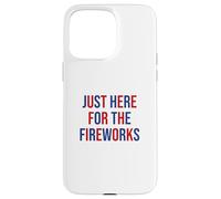 Just here for the fireworks 4th Of July Couple Carcasa para iPhone 15 Pro Max