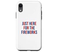 Just here for the fireworks 4th Of July Couple Carcasa para iPhone XR
