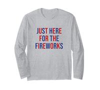 Just here for the fireworks 4th Of July Couple Manga Larga