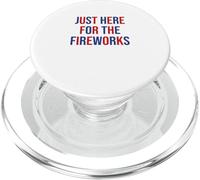 Just here for the fireworks 4th Of July Couple PopSockets PopGrip para MagSafe