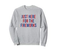 Just here for the fireworks 4th Of July Couple Sudadera