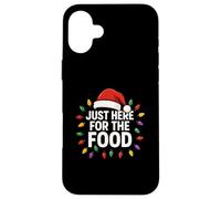 Just Here For The Food Funny Christmas Sutil Bah Humbug Carcasa para iPhone 16 Plus