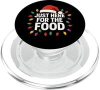 Just Here For The Food Funny Christmas Sutil Bah Humbug PopSockets PopGrip para MagSafe