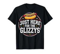 Just Here For The Glizzys Funny Hot Dog Cookout Humor Camiseta