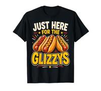 Just Here For The Glizzys Funny Hot Dog Cookout Humor Camiseta