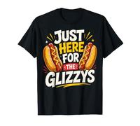 Just Here For The Glizzys Funny Hot Dog Cookout Humor Camiseta