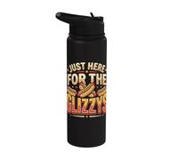Just Here For The Glizzys Funny Hot Dog Cookout Humor Stainless Steel Insulated Water Bottle