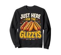 Just Here For The Glizzys Funny Hot Dog Cookout Humor Sudadera