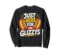 Just Here For The Glizzys Funny Hot Dog Cookout Humor Sudadera