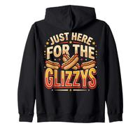 Just Here For The Glizzys Funny Hot Dog Cookout Humor Sudadera con Capucha