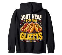Just Here For The Glizzys Funny Hot Dog Cookout Humor Sudadera con Capucha