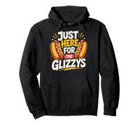 Just Here For The Glizzys Funny Hot Dog Cookout Humor Sudadera con Capucha
