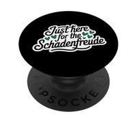 Just Here for the Schadenfreude German Joke PopSockets PopGrip Adhesivo