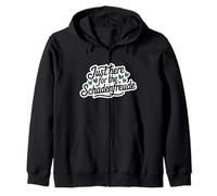 Just Here for the Schadenfreude German Joke Sudadera con Capucha