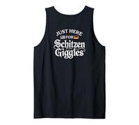 Just Here For The Schitzengiggles Funny German Octoberfest Camiseta sin Mangas