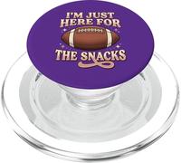 Just Here for The Snacks Fútbol Americano Divertido Mujeres Niños PopSockets PopGrip para MagSafe