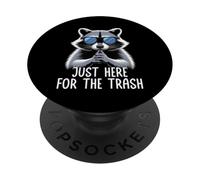 Just Here For The Trash PopSockets PopGrip Adhesivo