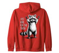 Just Here For The Trash Sudadera con Capucha