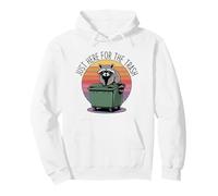 Just Here For The Trash Sudadera con Capucha
