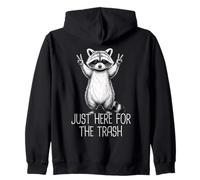 Just Here For The Trash Sudadera con Capucha