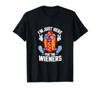Just Here For The Wieners, 4 de julio, Hot Dog divertido Camiseta
