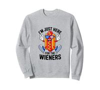 Just Here For The Wieners, Funny Hot Dog, 4 de julio Sudadera