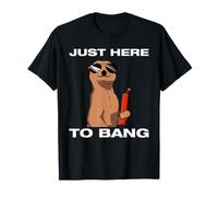 Just Here to Bang Fireworks Artificial pirotécnico 4th of July Camiseta