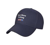 Just Here to Bang Funny 4th July American Flag Hat Cap Casquette