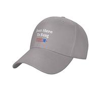 Just Here to Bang Funny 4th July American Flag Hat Cap Casquette