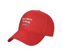 Just Here to Bang Funny 4th July American Flag Hat Cap Casquette