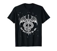 Just Here To The Vibe: Dark Fantasy Dragon Snake Sword Camiseta