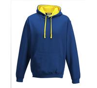 Just Hoods Sudadera con Capucha Varsity Color Contraste S-5XL, Jersey