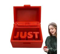 Just in Case Prank Box, Just in Case Joke Gag | Just in Case Prank Stuff Witzbox,Desktop Decoration,Schmuck-Organizer, Schatzkiste, lustiger Gag, kleine Box mit Extratsamen Wortern, Partyzubehör