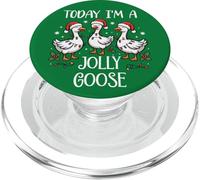 Just Jolly Goose Christmas Silly Festive Goose on The Loose PopSockets PopGrip para MagSafe