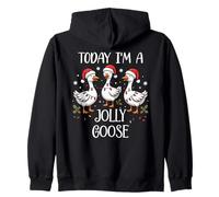 Just Jolly Goose Christmas Silly Festive Goose on The Loose Sudadera con Capucha