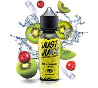 Just Juice E Liquido Vaper Sin Nicotina - Kiwi y Arándano en Hielo Sabor E Liquid, Relleno Corto 50ml 70PG/30VG en Botella de 60ml, Espacio Para 10ml de Nicotina, Eliquid Sin Nicotina
