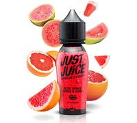 Just Juice E Liquido Vaper Sin Nicotina - Naranja Sanguina, Cítricos y Guayaba Sabor E Liquid, Relleno Corto 50ml 70PG/30VG en Botella de 60ml, Espacio Para 10ml de Nicotina, Liquido de Vapear