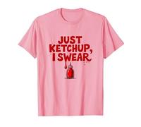 Just Ketchup I Swear Funny Food Lover Gráfico, Camiseta, Hombre, Rosado, M