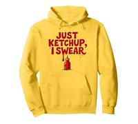 Just Ketchup I Swear Funny Food Lover Gráfico, Sudadera con Capucha, Unisex para Adultos, Limón, M
