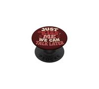 Just Kiss Me Can Talk Later Romance coqueto PopSockets PopGrip Adhesivo