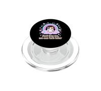 Just Kiss Me We Can Talk Later Cute Cat Humor Kawaii Anime PopSockets PopGrip para MagSafe