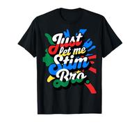 Just Let Me Stim Bro Groovy Kids Boys Divertida concienciación sobre el autismo Camiseta