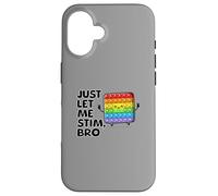 Just Let Me Stim Bro Kids Boys | Concientización sobre el autismo autista Carcasa para iPhone 16