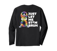 Just Let Me Stim Bruh Graphic Autism Awareness Acceptance Manga Larga