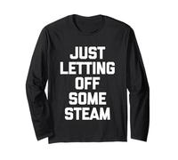 Just Letting Off Some Steam - Divertido Dicho Entrenamiento Muscular Gimnasio Manga Larga