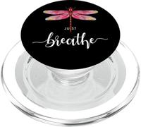 Just Libélulas Insectos Verano Respira Breathe Dragonfly PopSockets PopGrip para MagSafe