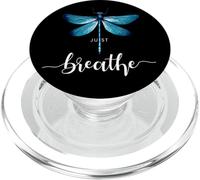 Just Libélulas Insectos Verano Respira Breathe Dragonfly PopSockets PopGrip para MagSafe
