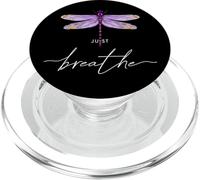 Just Libélulas Insectos Verano Respira Breathe Dragonfly PopSockets PopGrip para MagSafe