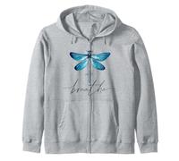 Just Libélulas Insectos Verano Respira Breathe Dragonfly Sudadera con Capucha